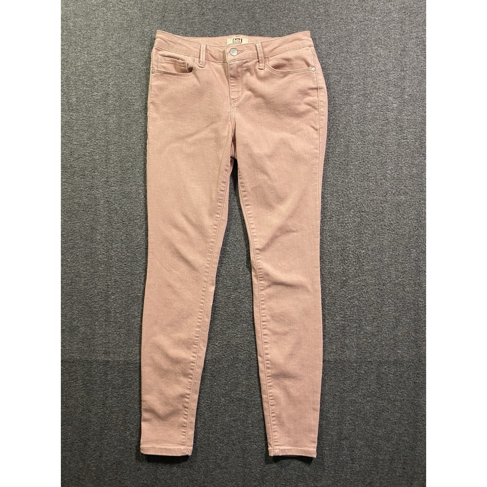 LEI Pink Pull On Pants Junior Ankle Length Stretch Jegging Size 5 Skinny Slim